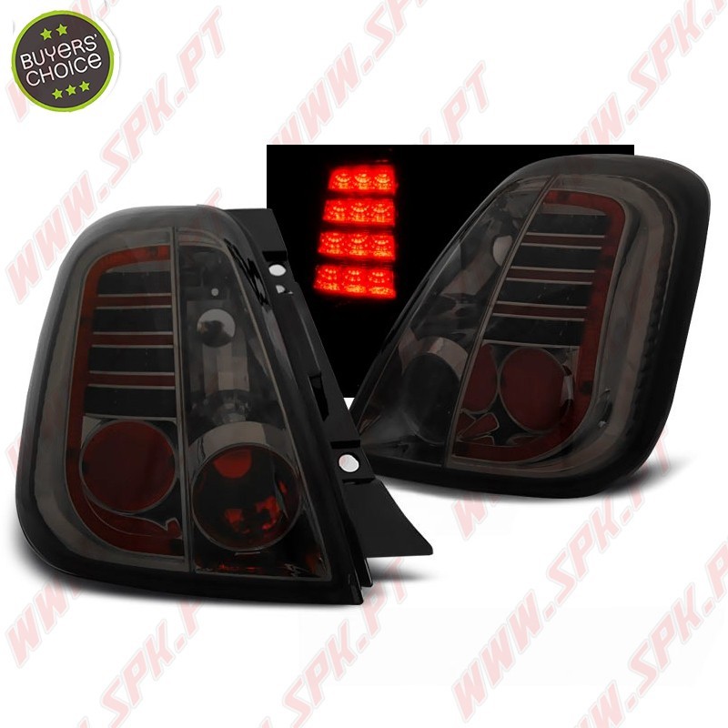 Farolins LED Smoke - Fiat 500 (2007-2015) Farolins LED Smoke - Fiat 500 (2007-2015)