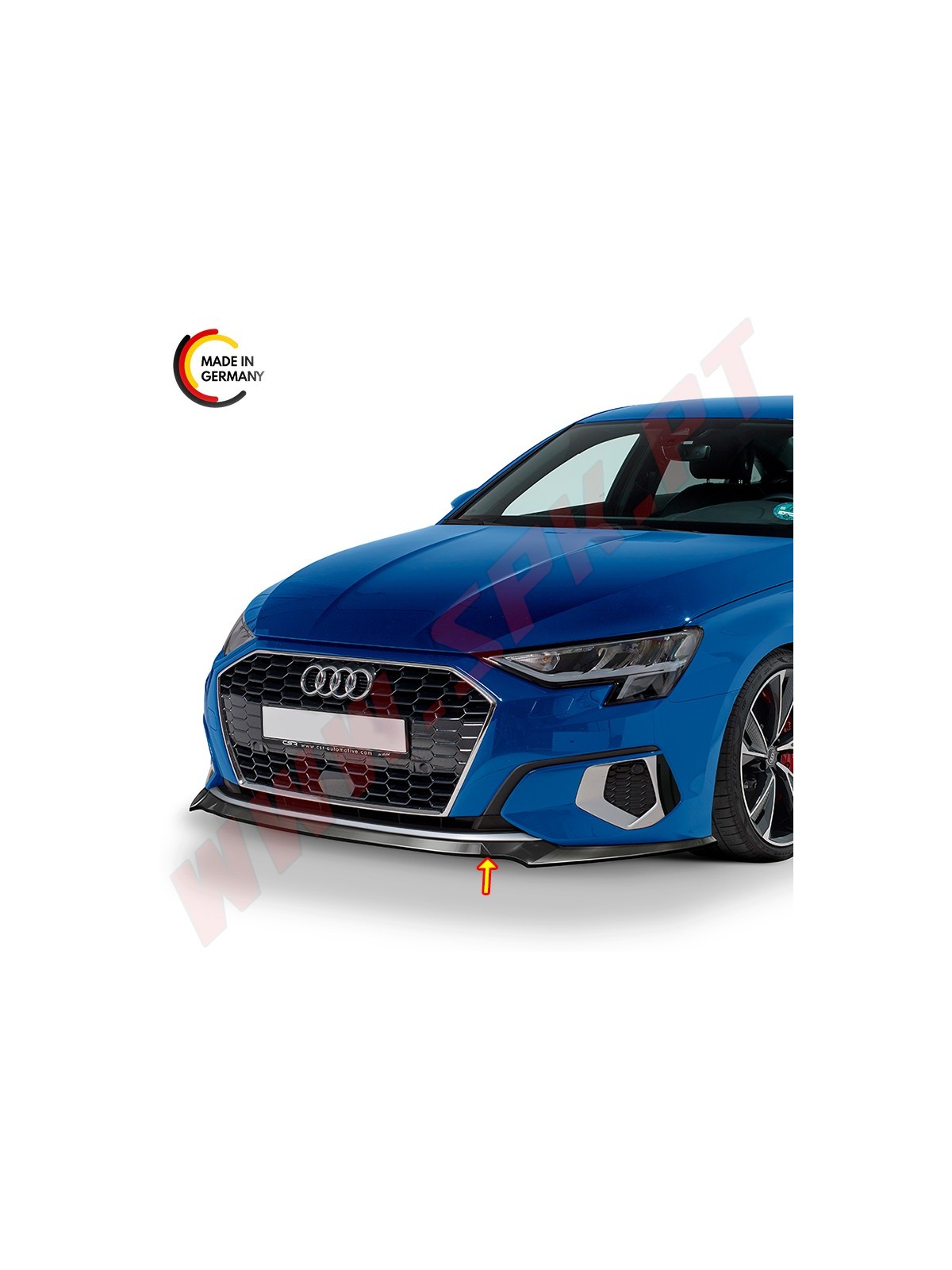 Lip Spoiler Frontal Audi A3 8Y Basic / Advanced (2020-)