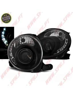 Faróis LED / Black - Fiat 500 (2007-2015)