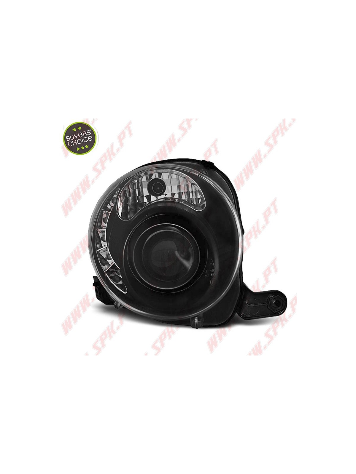 Faróis LED / Black - Fiat 500 (2007-2015) Faróis LED / Black - Fiat 500 (2007-2015)