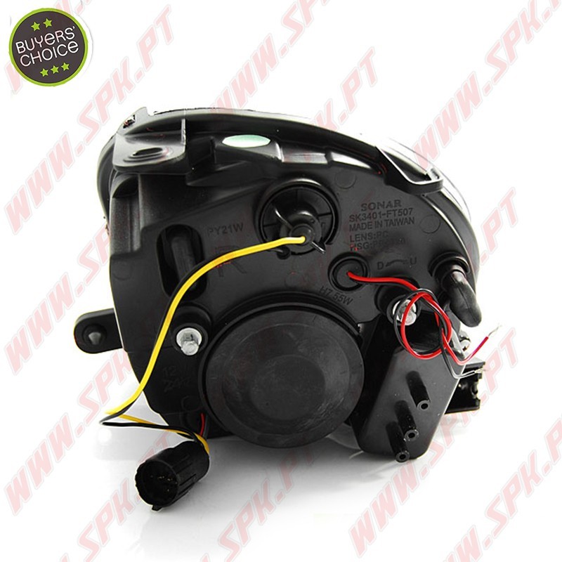 Faróis LED / Black - Fiat 500 (2007-2015) Faróis LED / Black - Fiat 500 (2007-2015)
