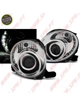 Faróis LED / Chrome - Fiat 500 (2007-2015)