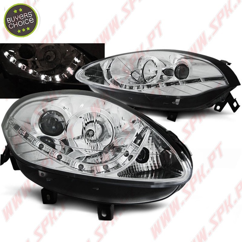 Faróis Daylight LED / Chrome - Fiat Bravo 198 (2007-2015)
