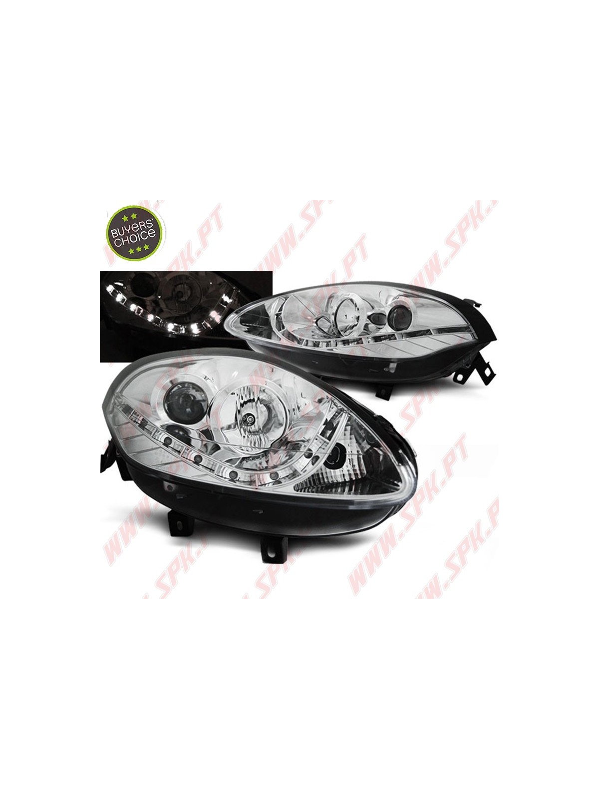 Faróis Daylight LED / Chrome - Fiat Bravo 198 (2007-2015)