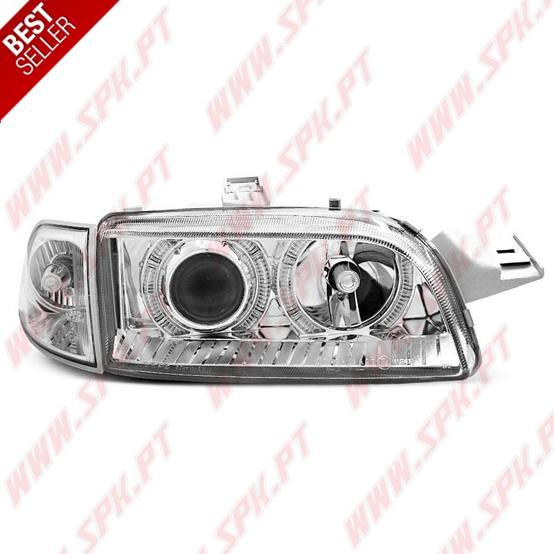 Faróis Angel Eyes / Chrome - Fiat Punto 176 (1994-1999) Faróis Angel Eyes / Chrome - Fiat Punto 176 (1994-1999)