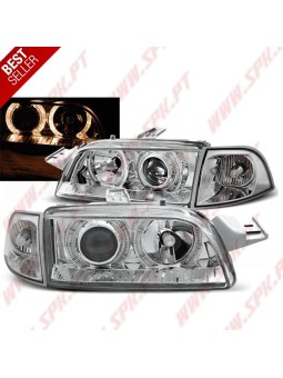 Faróis Angel Eyes / Chrome - Fiat Punto 176 (1994-1999)
