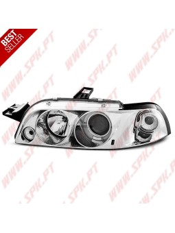 Faróis Angel Eyes LED / Chrome - Fiat Punto 176 (1994-1999)