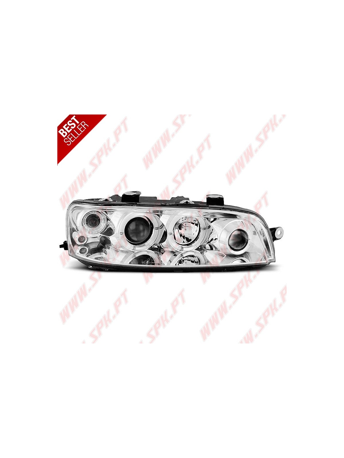 Faróis Angel Eyes LED / Chrome - Fiat Punto 188 (1999-2003)