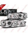 Faróis Angel Eyes LED / Chrome - Fiat Punto 188 (1999-2003)