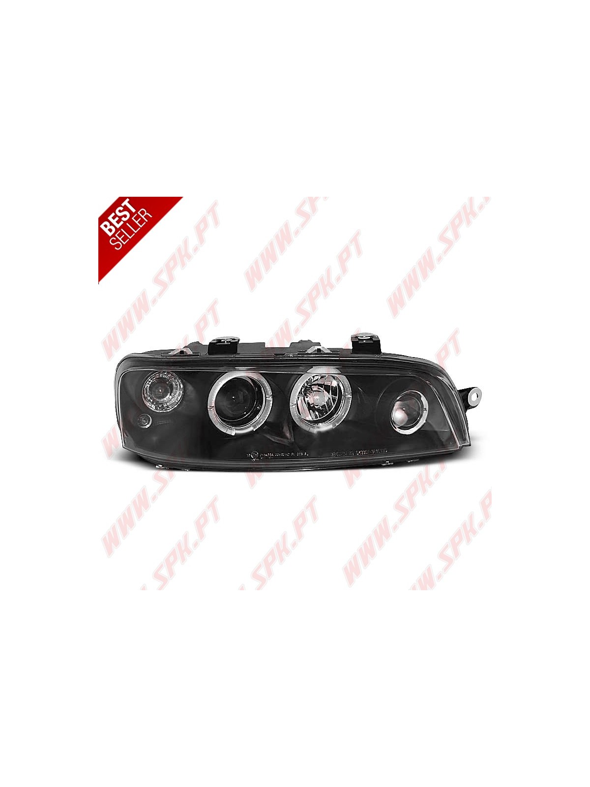 Faróis Angel Eyes LED / Black - Fiat Punto 188 (1999-2003) Faróis Angel Eyes LED / Black - Fiat Punto 188 (1999-2003)
