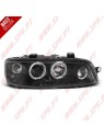 Faróis Angel Eyes LED / Black - Fiat Punto 188 (1999-2003) Faróis Angel Eyes LED / Black - Fiat Punto 188 (1999-2003)