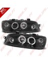 Faróis Angel Eyes LED / Black - Fiat Punto 188 (1999-2003) Faróis Angel Eyes LED / Black - Fiat Punto 188 (1999-2003)