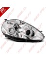 Faróis Angel Eyes LED / Chrome - Fiat Grande Punto (2005-2008) Faróis Angel Eyes LED / Chrome - Fiat Grande Punto (2005-2008)