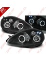 Faróis Angel Eyes LED / Black - Fiat Grande Punto (2005-2008) Faróis Angel Eyes LED / Black - Fiat Grande Punto (2005-2008)