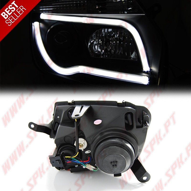 Faróis Tube-Light / Black - Dacia Duster (2010-2014) Faróis Tube-Light / Black - Dacia Duster (2010-2014)