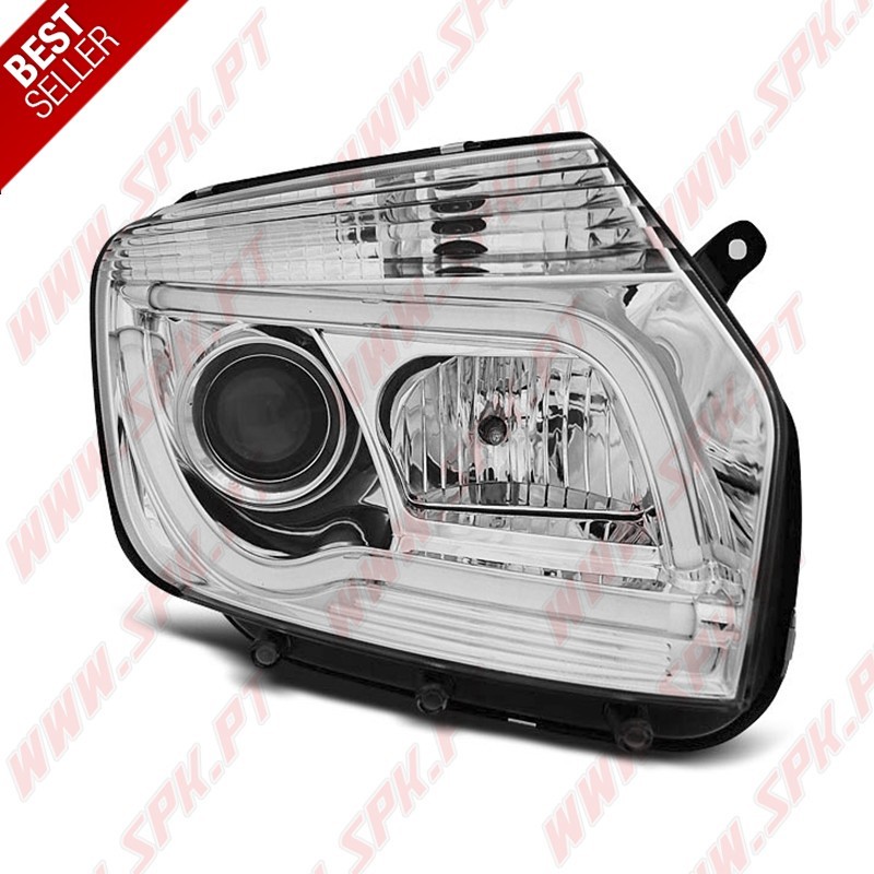 Faróis Tube-Light / Chrome - Dacia Duster (2010-2014)