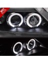 Faróis Angel Eyes LED / Black - Dacia Logan (2004-2008)