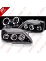 Faróis Angel Eyes LED / Black - Dacia Logan (2004-2008)