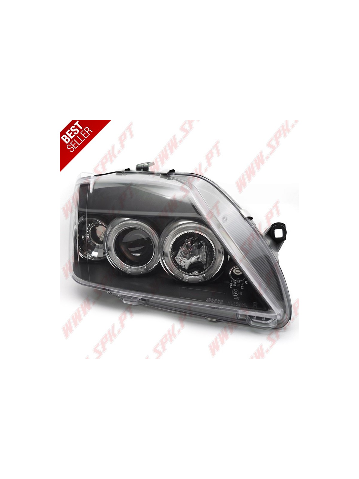 Faróis Angel Eyes LED / Black - Dacia Logan (2004-2008)