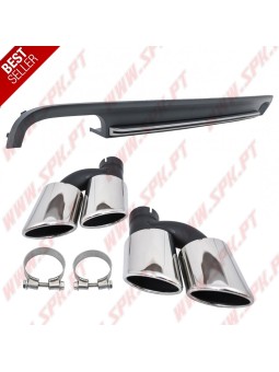 Difusor Traseiro + Ponteiras Look S7 Facelift - Audi A7 (2010-2014)