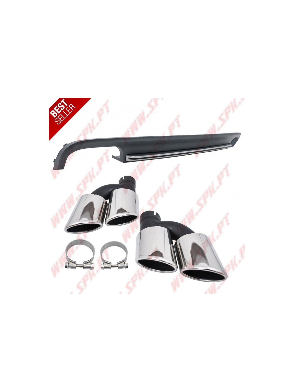Difusor Traseiro + Ponteiras Look S7 Facelift - Audi A7 (2010-2014) Difusor Traseiro + Ponteiras Look S7 Facelift - Audi A7 (2010-2014)