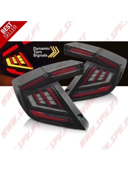 Farolins FULL LED-BAR Black - Honda Civic 10 (2017-2021)