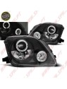 Faróis Angel Eyes LED / Black - Honda Prelude (1997-2001) Faróis Angel Eyes LED / Black - Honda Prelude (1997-2001)