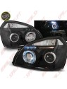 Faróis Angel Eyes LED / Black - Hyundai Tucson (2004-2010)