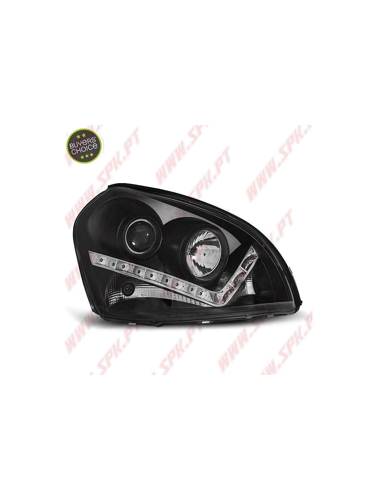 Faróis Daylight LED / Black - Hyundai Tucson (2004-2010) Faróis Daylight LED / Black - Hyundai Tucson (2004-2010)