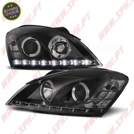 Faróis Daylight LED / Black - Kia Ceed (2006-2009)