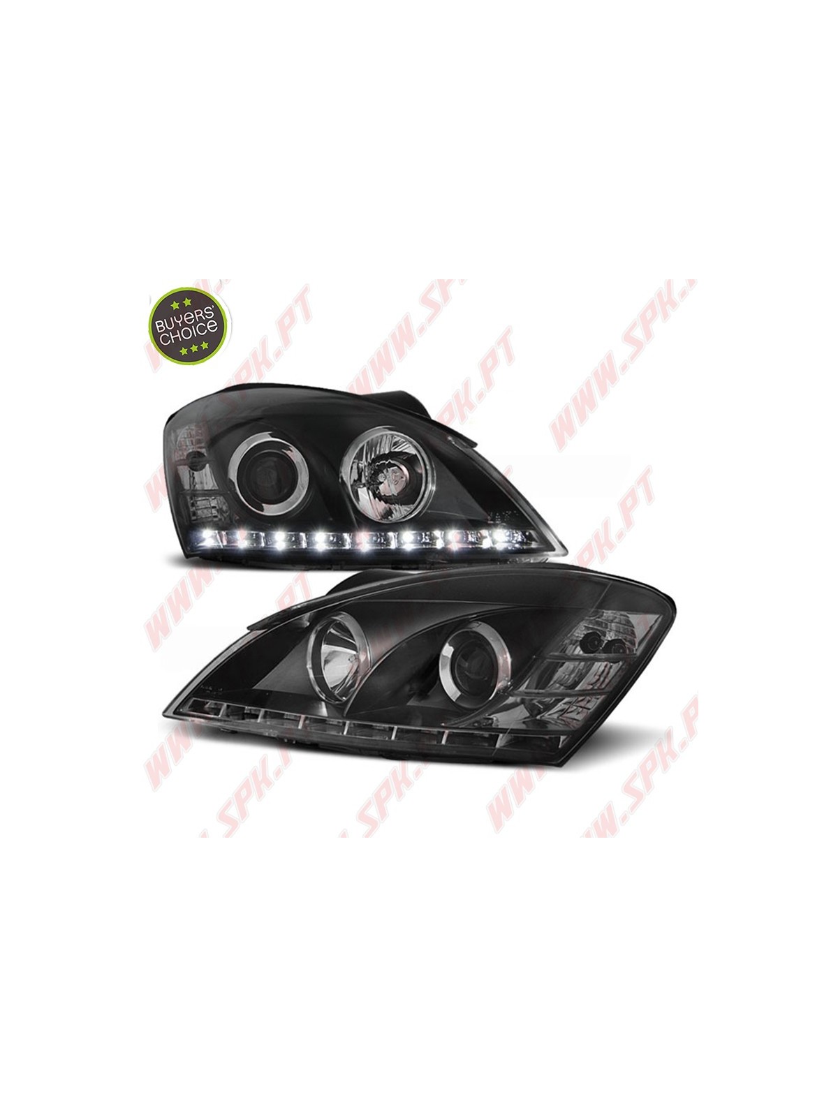 Faróis Daylight LED / Black - Kia Ceed (2006-2009)