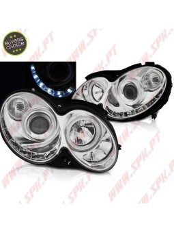 Faróis Daylight LED / Chrome - Mercedes CLK W209 (2003-2010)