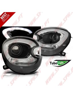 Faróis Tube-Light / Black - Mini R60 / R61 Countryman (2010-2016)