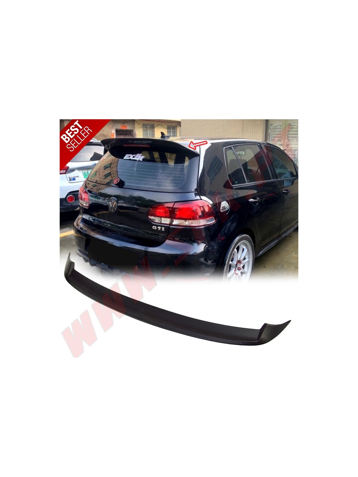Aileron Traseiro V.2 - VW Golf 6 GTI / GTD / R (2008-2012) Aileron Traseiro V.2 - VW Golf 6 GTI / GTD / R (2008-2012)