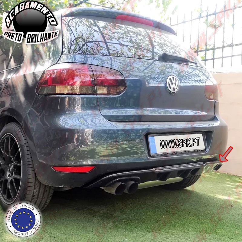 Difusor Traseiro V.3 - VW Golf 6 "Standard" (2008-2012) Difusor Traseiro V.3 - VW Golf 6 "Standard" (2008-2012)