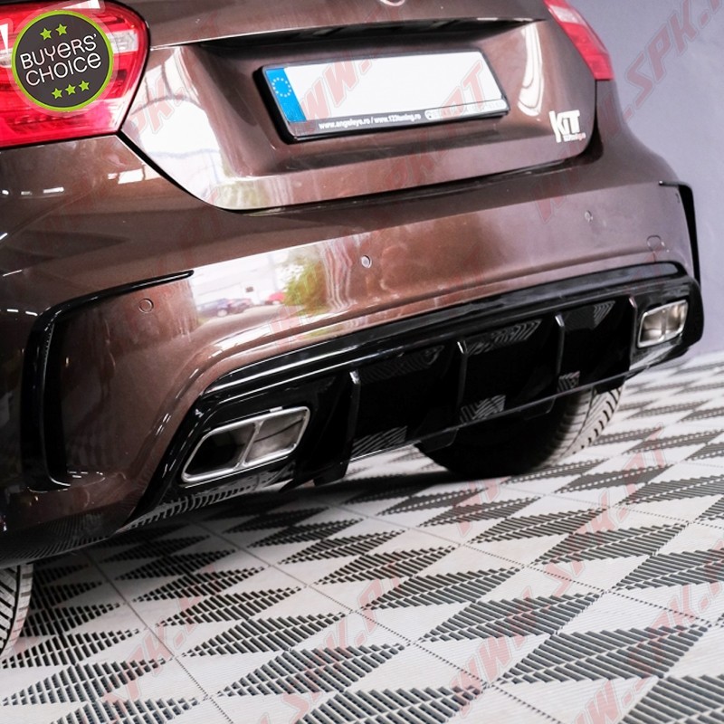 Difusor Traseiro + Ponteiras Look A45 Facelift - Mercedes W176 (2012-2018)