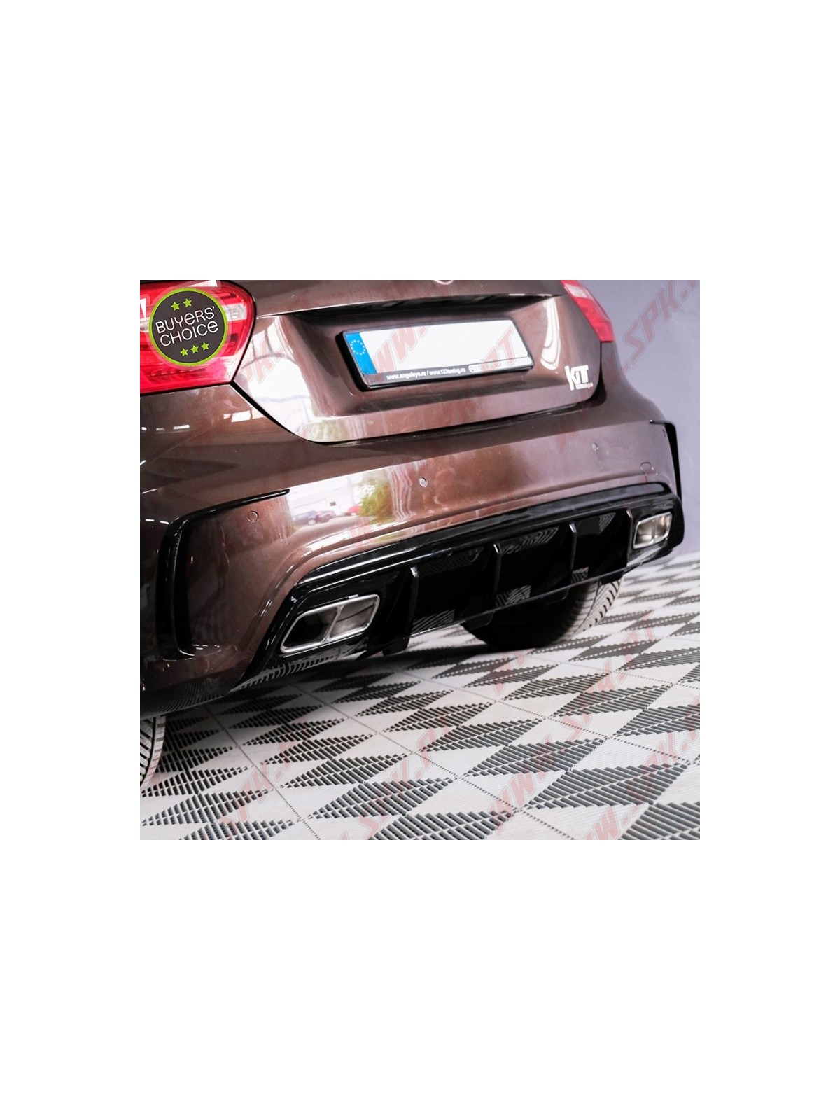 Difusor Traseiro + Ponteiras Look A45 Facelift - Mercedes W176 (2012-2018)