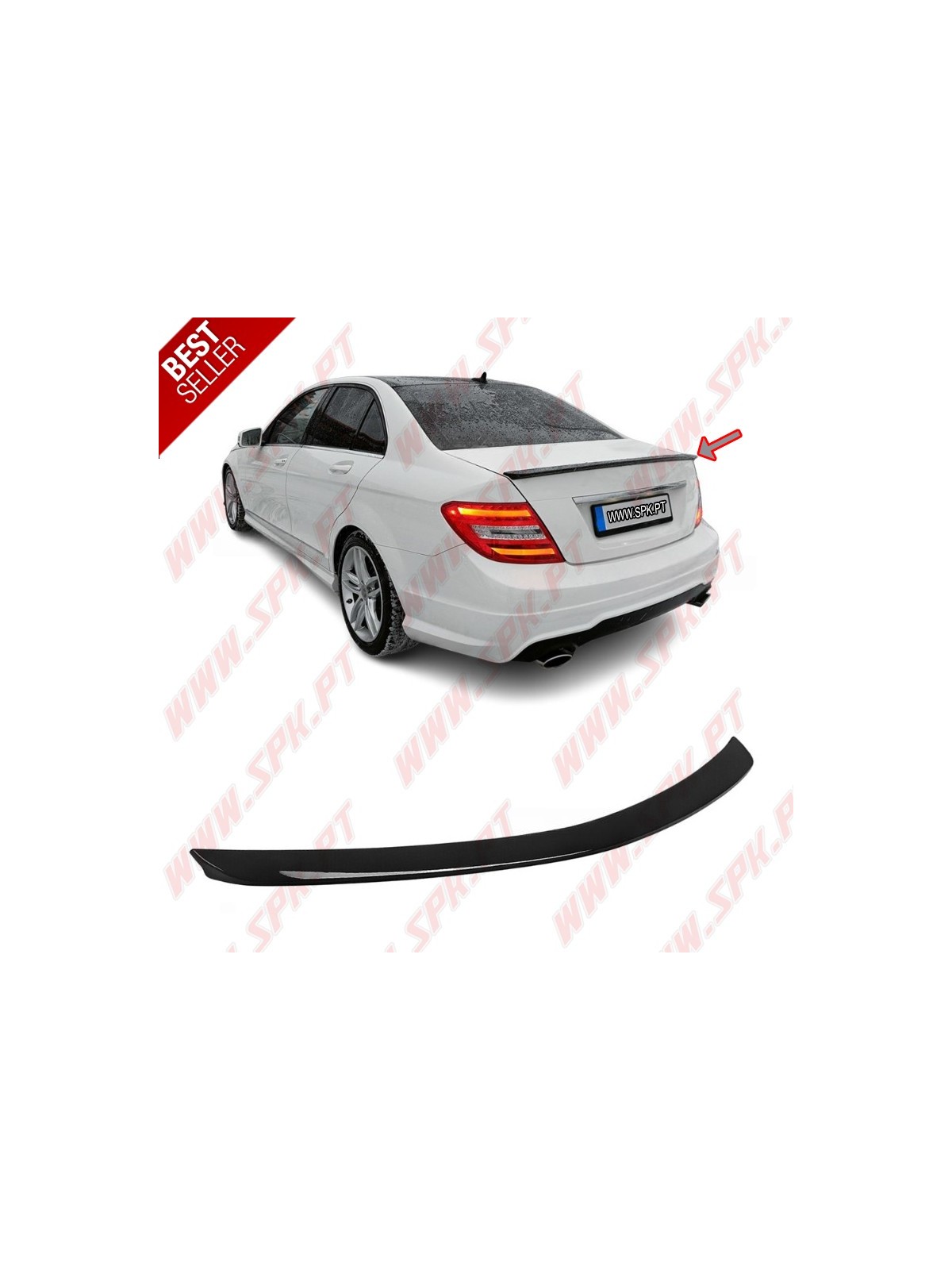 Aileron Traseiro V.1 - Mercedes W204 Sedan (2007-2014) Aileron Traseiro V.1 - Mercedes W204 Sedan (2007-2014)