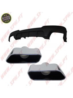 Difusor Traseiro + Ponteiras Look M-Performance - BMW F10 / F11 (2010-2017)