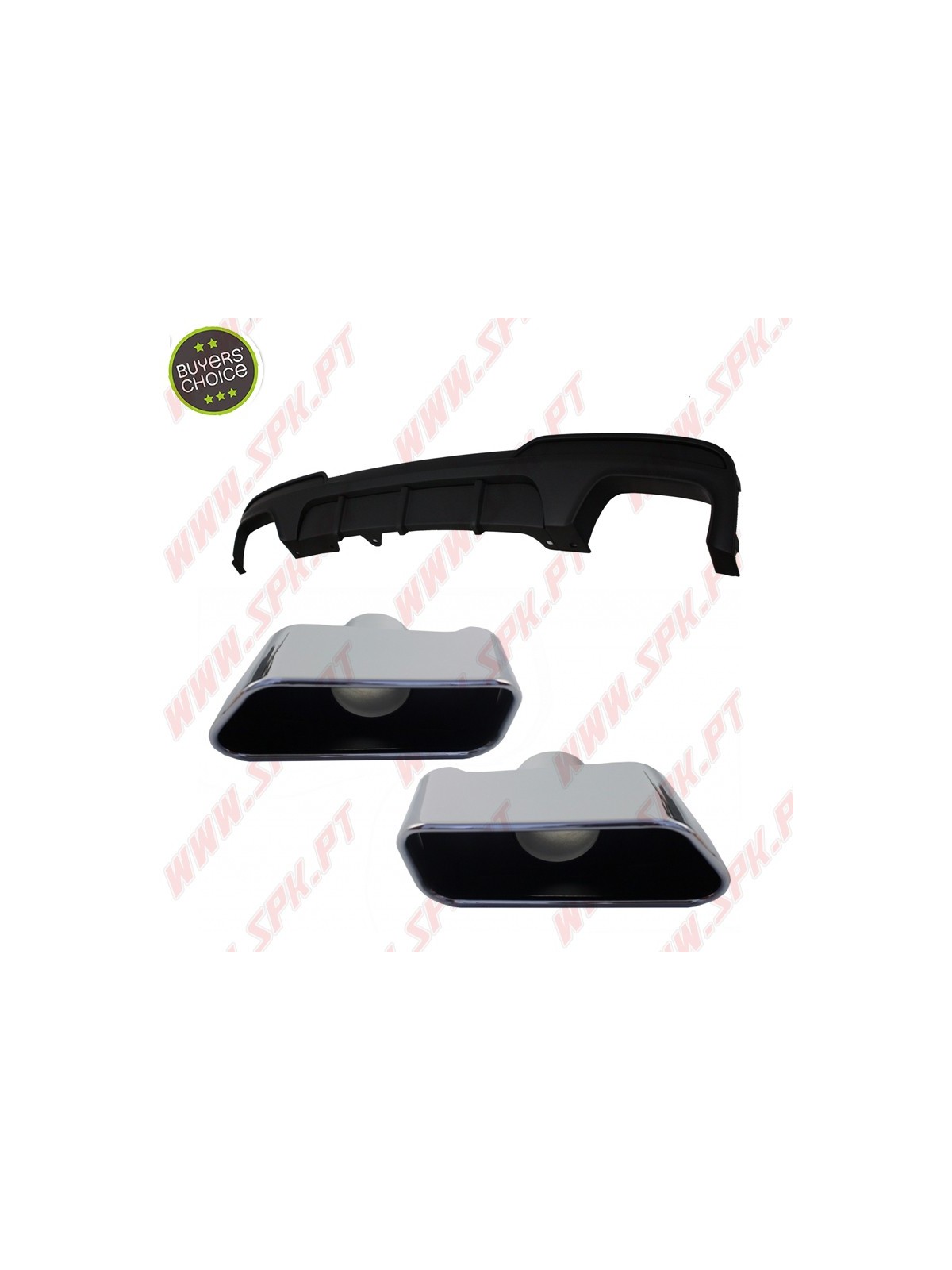 Difusor Traseiro + Ponteiras Look M-Performance - BMW F10 / F11 (2010-2017)