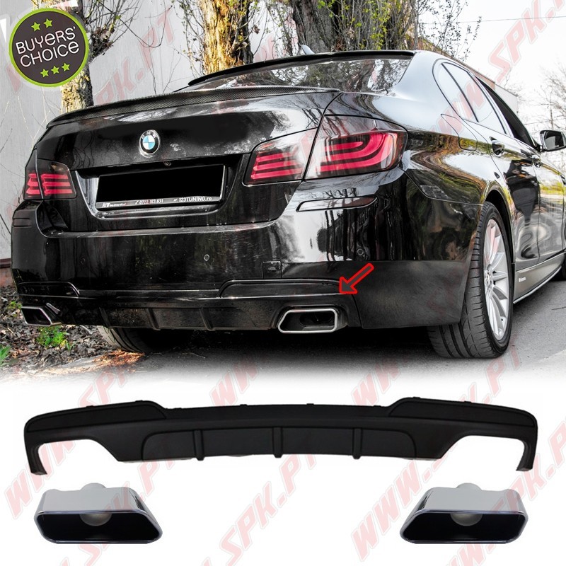 Difusor Traseiro + Ponteiras Look M-Performance - BMW F10 / F11 (2010-2017)