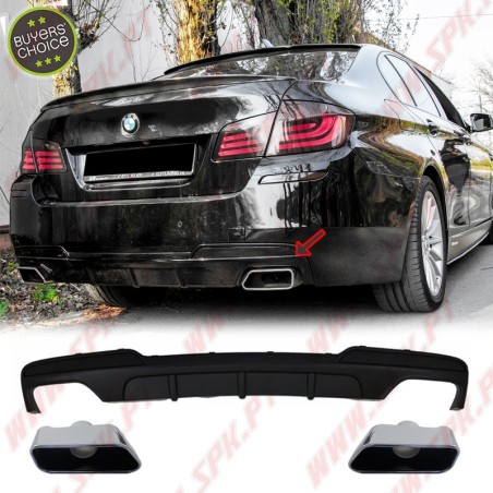 Difusor Traseiro + Ponteiras Look M-Performance - BMW F10 / F11 (2010-2017)