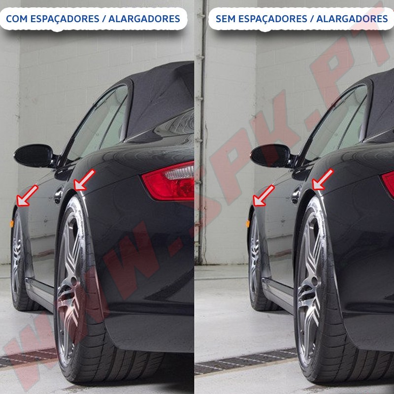 Kit Espaçadores / Alargadores de Vias - VW Golf 2 / 3 / Jetta / Corrado / Caddy / Polo / Lupo / Passat / Vento