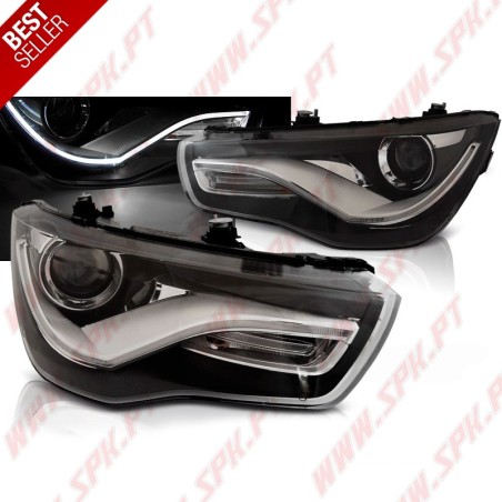 Faróis DRL LED / Black - Audi A1 8X (2010-2014)