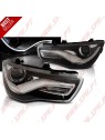 Faróis DRL LED / Black - Audi A1 8X (2010-2014) Faróis DRL LED / Black - Audi A1 8X (2010-2014)