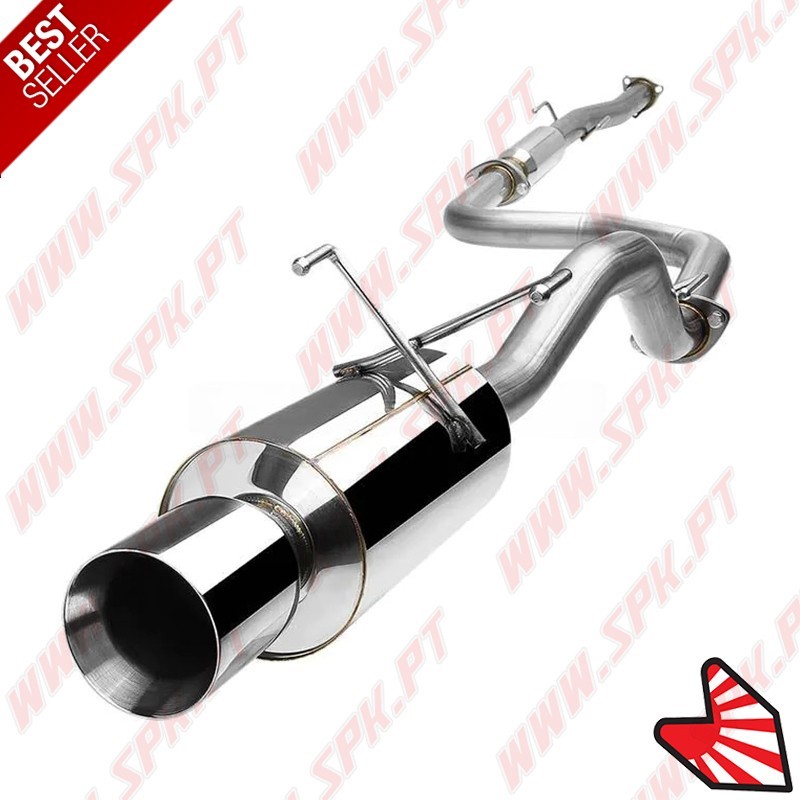 Sistema de Escape Inox "Cat-Back" - Honda Civic EG, EH, EJ, EM - Sedan / Coupe (1991-2001)