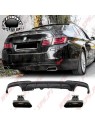 Difusor Traseiro + Ponteiras Black Edition Look M-Performance - BMW F10 / F11 (2010-2017)