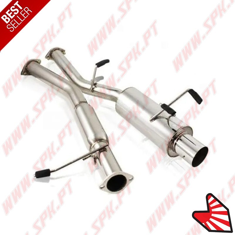 Sistema de Escape Inox "Cat-Back" - Nissan S13 2.4 KA24E/DE (1988-1994)