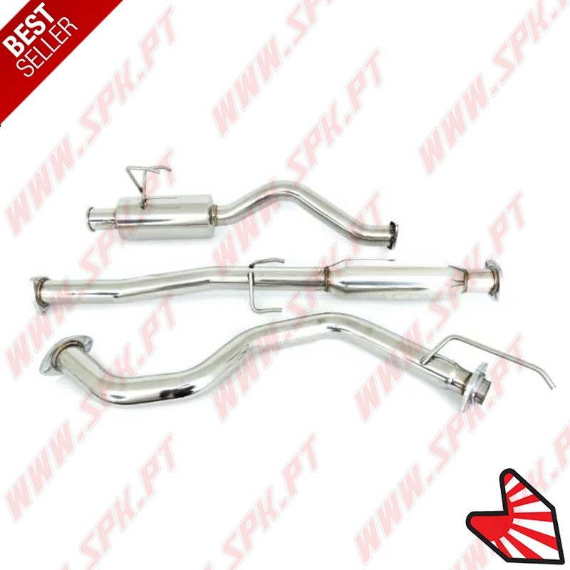 Sistema de Escape Inox "Cat-Back" Look Spoon - Honda Civic EJ, EK - Hatchback (1995-2001)