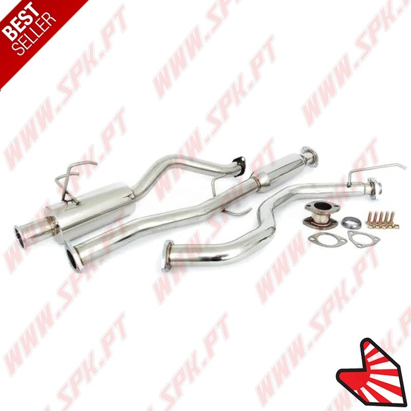 Sistema de Escape Inox "Cat-Back" Look Spoon - Honda Civic EJ, EK - Hatchback (1995-2001)